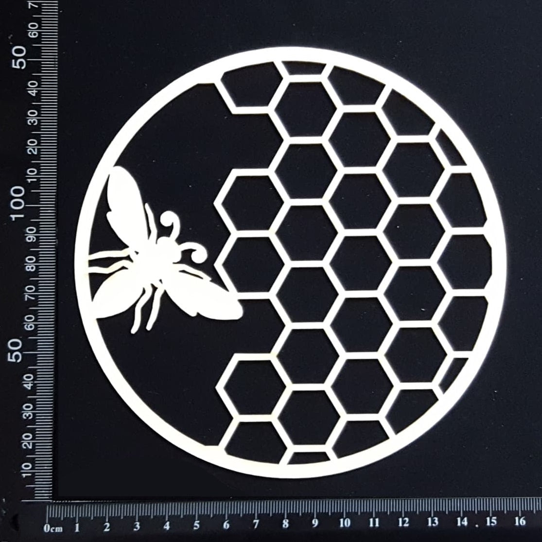 Dream Disc - Honeycomb and Bee - Medium - White Chipboard