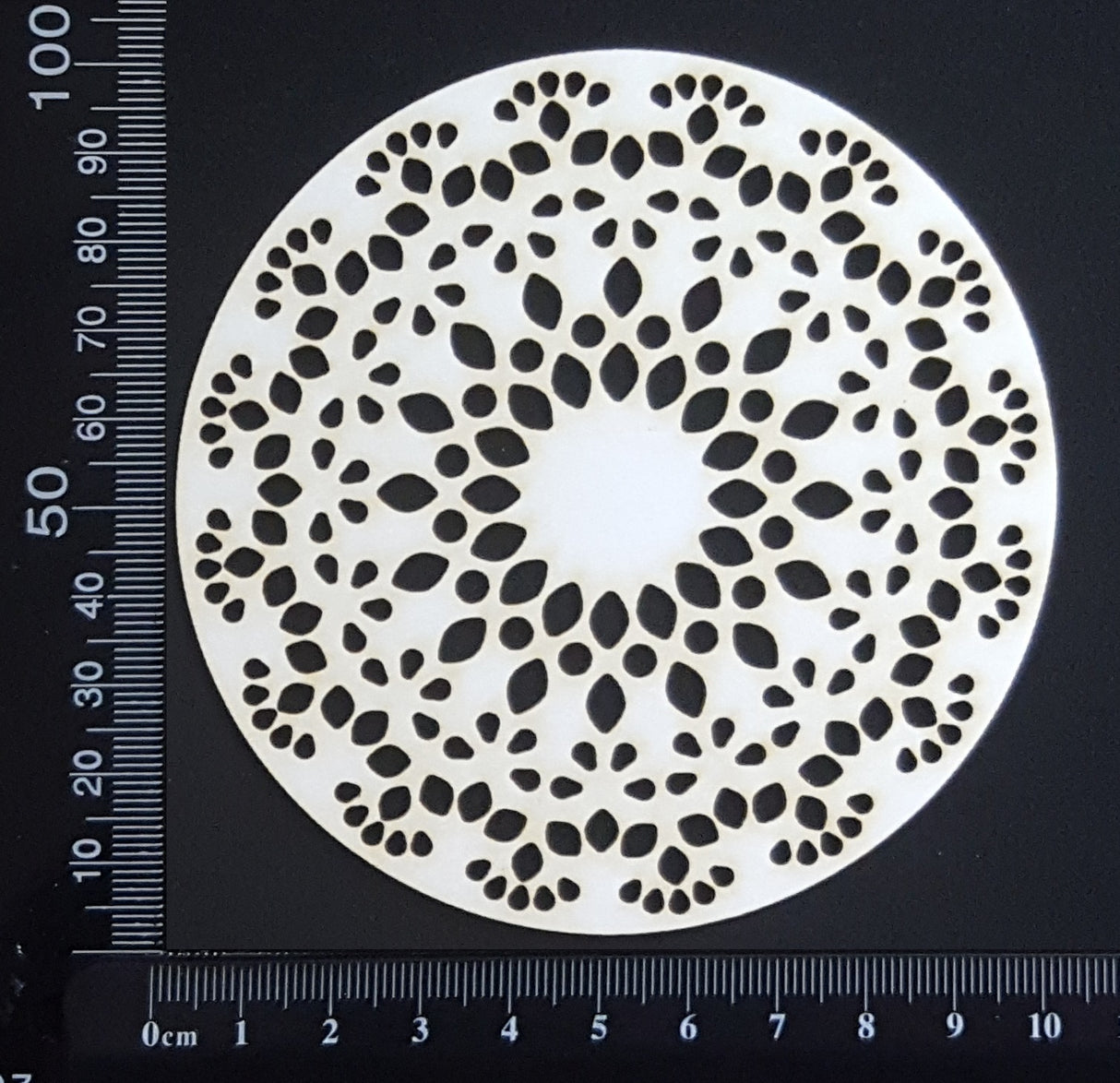 Dream Disc - Lace Doily - Small - White Chipboard