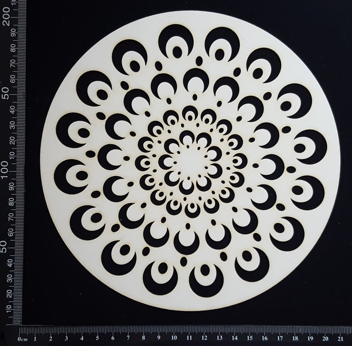 Dream Disc - Mandala - Large - White Chipboard