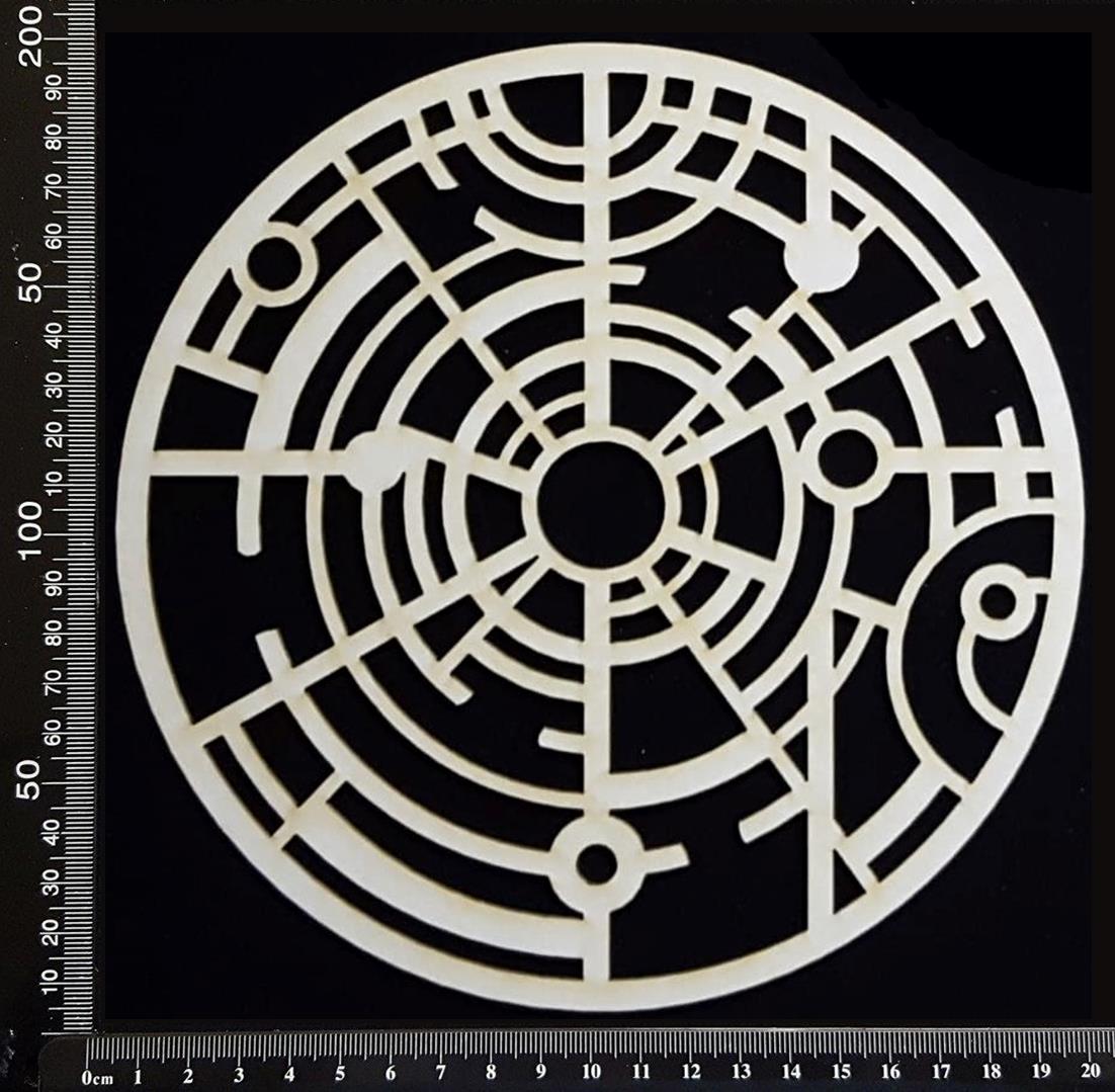 Dream Disc - Mixed Media Circle - Large - White Chipboard