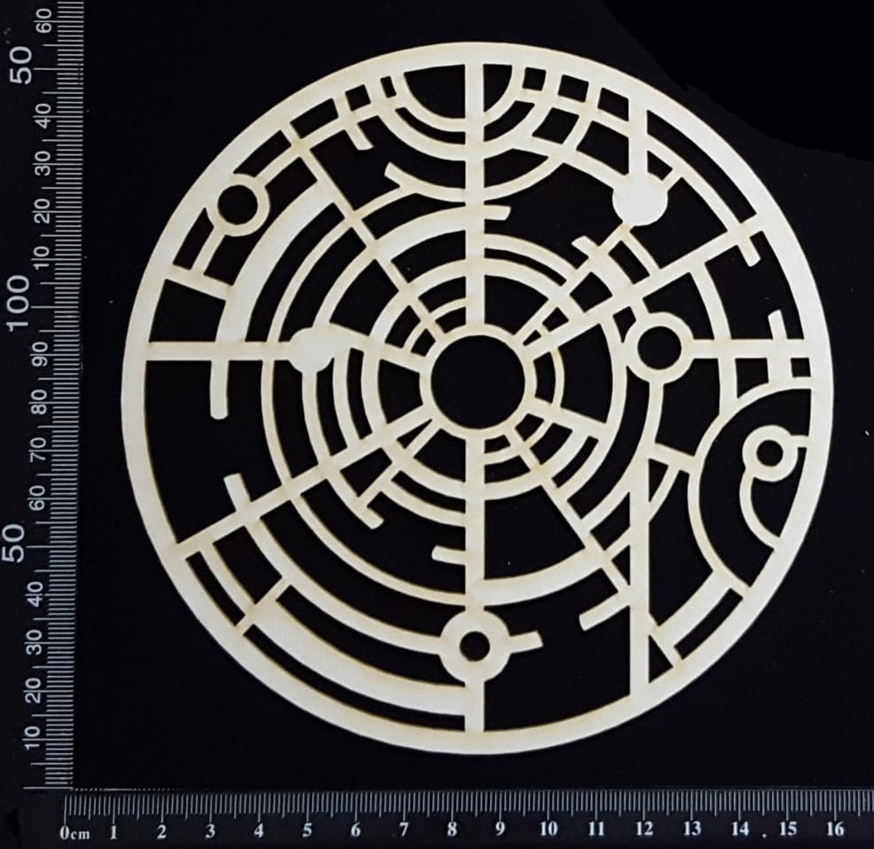 Dream Disc - Mixed Media Circle - Medium - White Chipboard