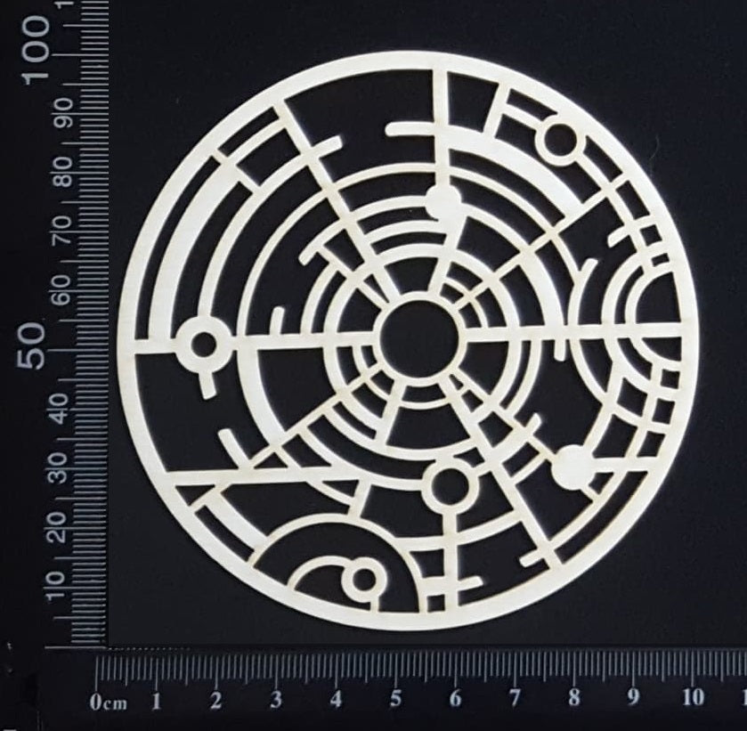 Dream Disc - Mixed Media Circle - Small - White Chipboard