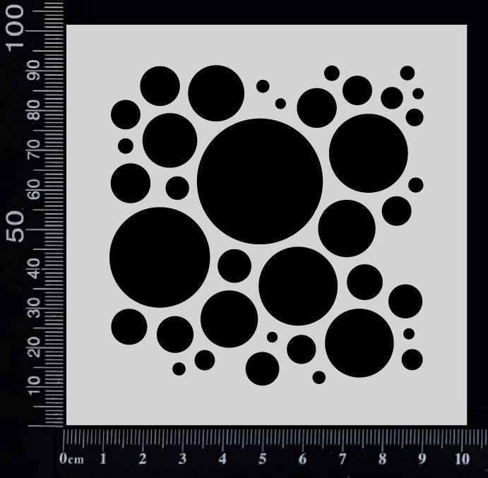 Dream Bubbles - Stencil - 100mm x 100mm