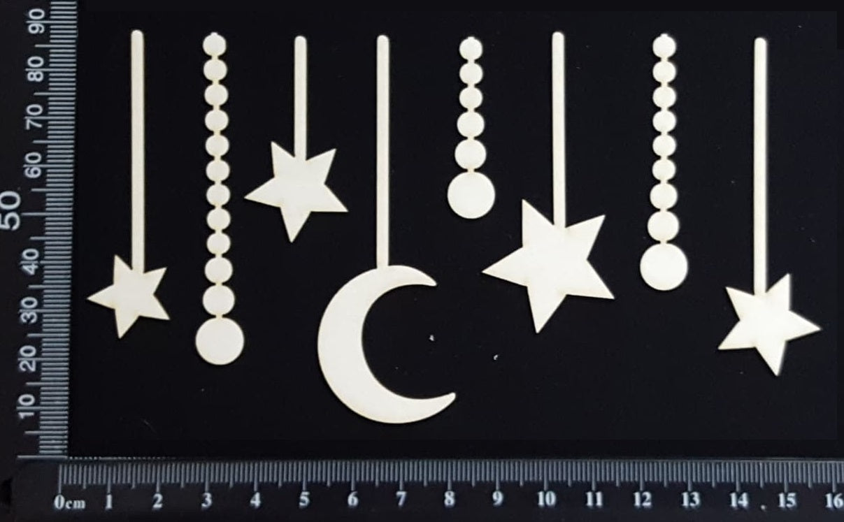 Dream Dangles Set - White Chipboard
