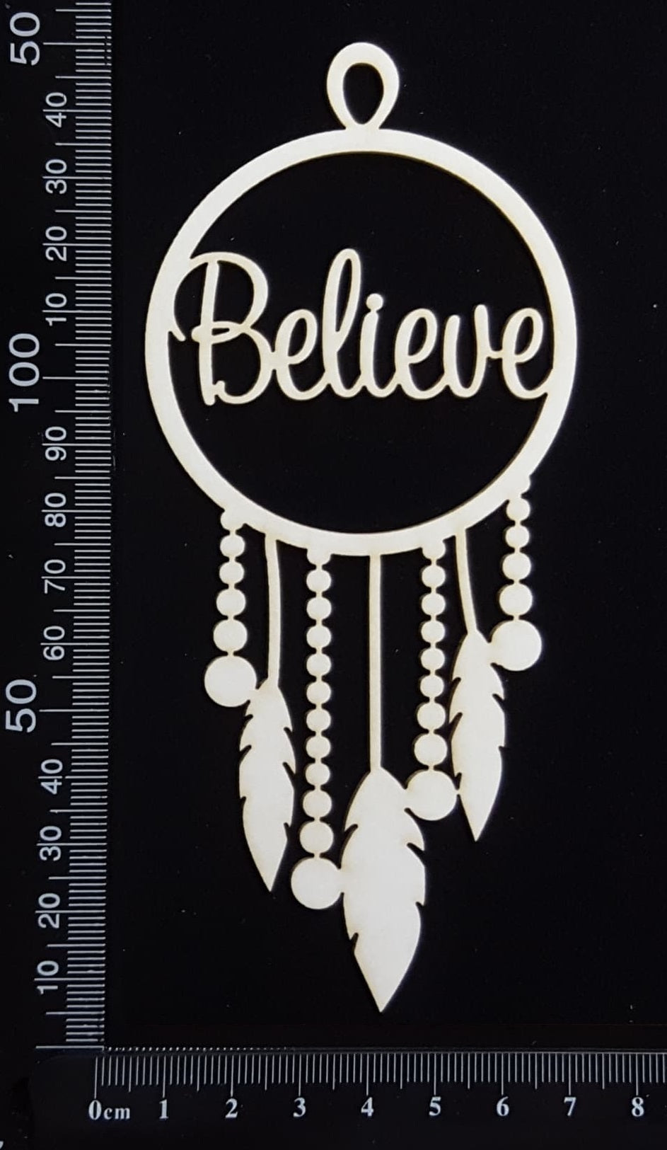 Dreamcatcher - Believe - White Chipboard