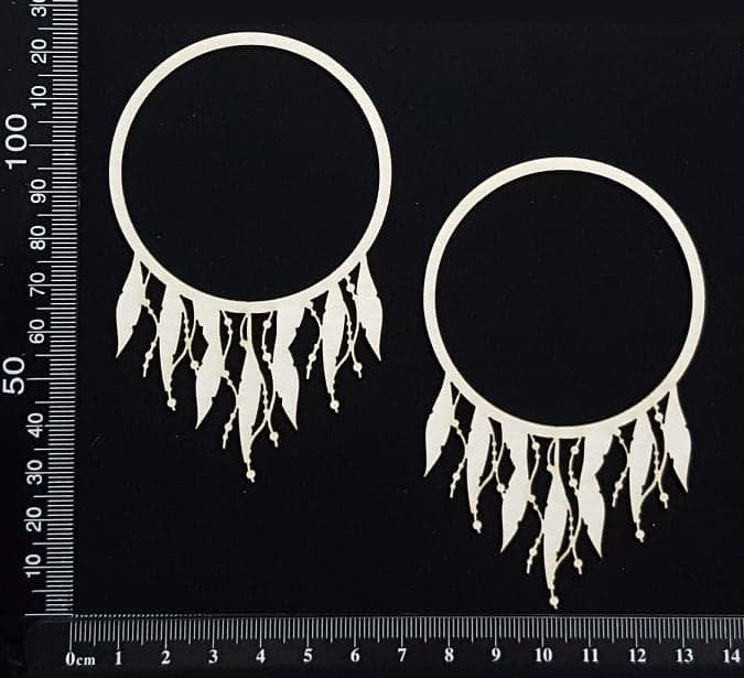 Dreamcatcher Frames - B - Small - Set of 2 - White Chipboard