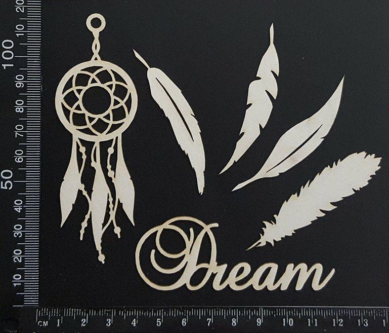 Dreamcatcher Set - White Chipboard
