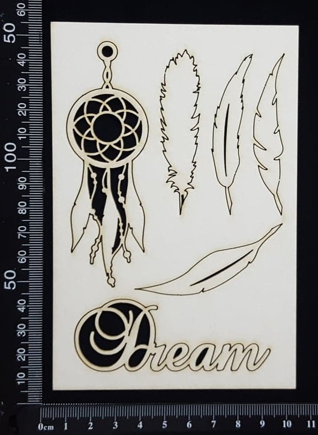 Dreamcatcher Set - White Chipboard