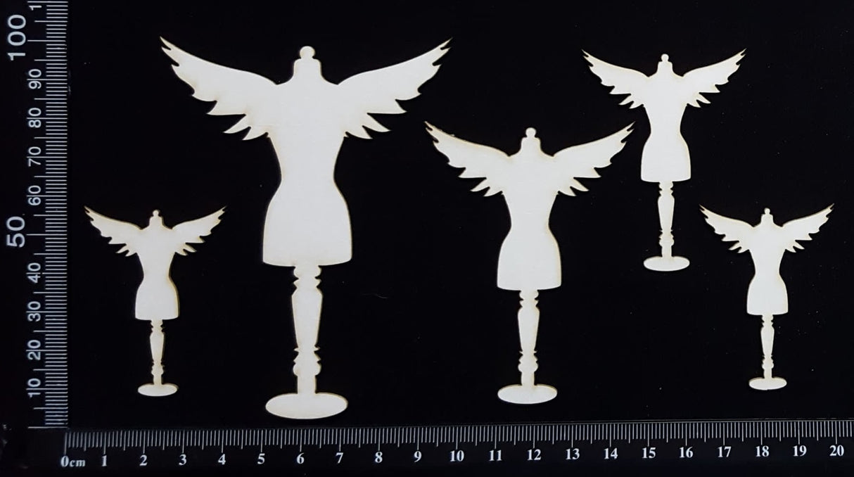 Dressforms Set - CA - White Chipboard