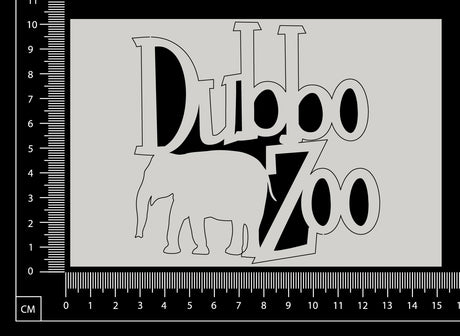 Dubbo Zoo - A - White Chipboard