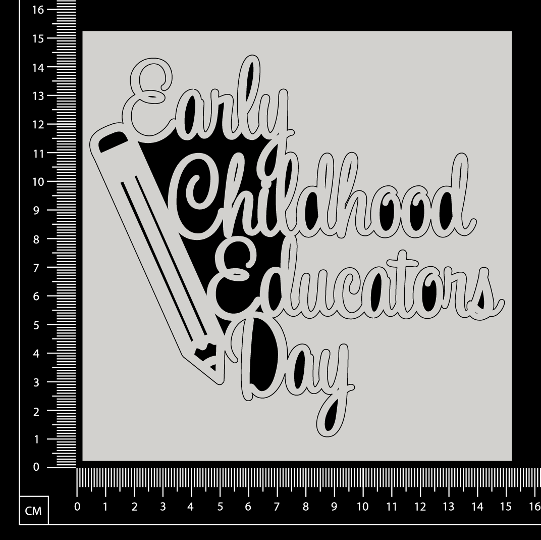 Early Childhood Educators Day - B - White Chipboard