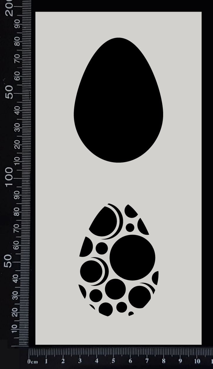 Easter Egg - Circles - Stencil - 100mm x 200mm