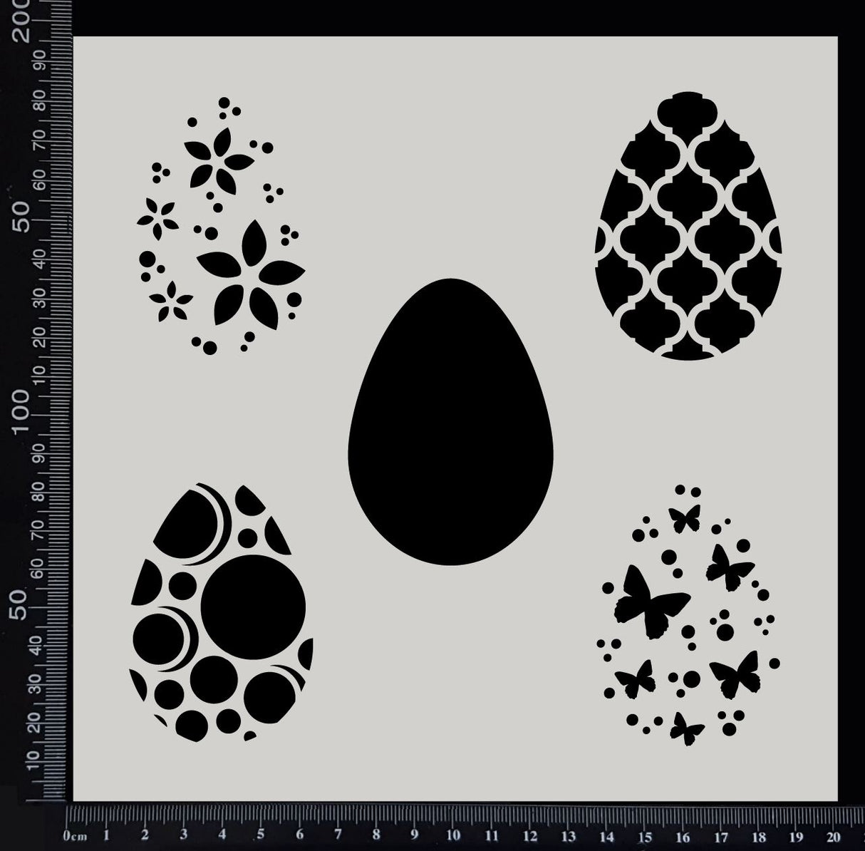 Easter Egg Set - Stencil - 200mm x 200mm