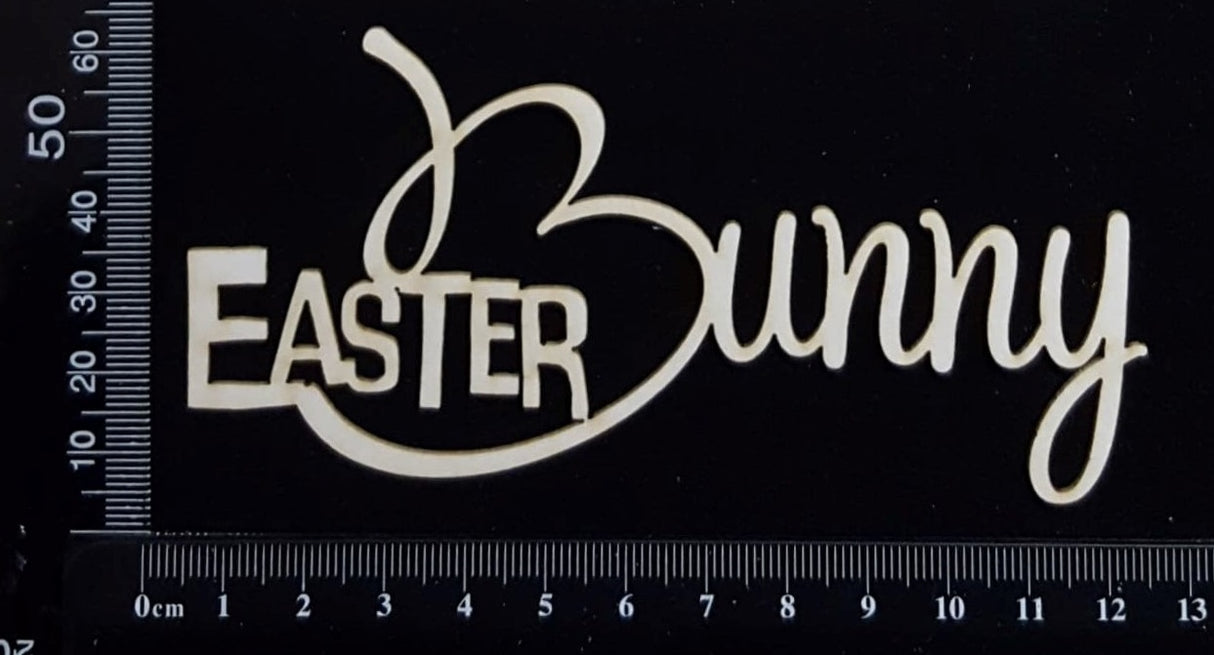 Easter Bunny - A - White Chipboard