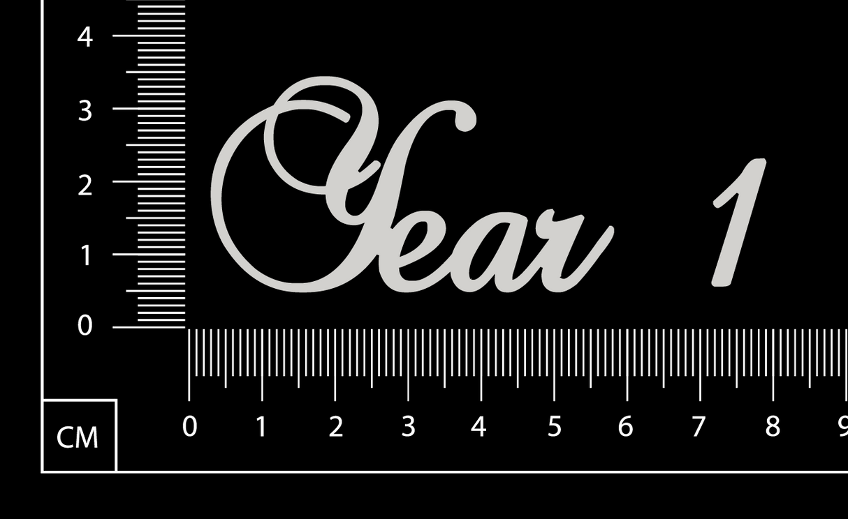 Elegant Word - Year 1 - White Chipboard