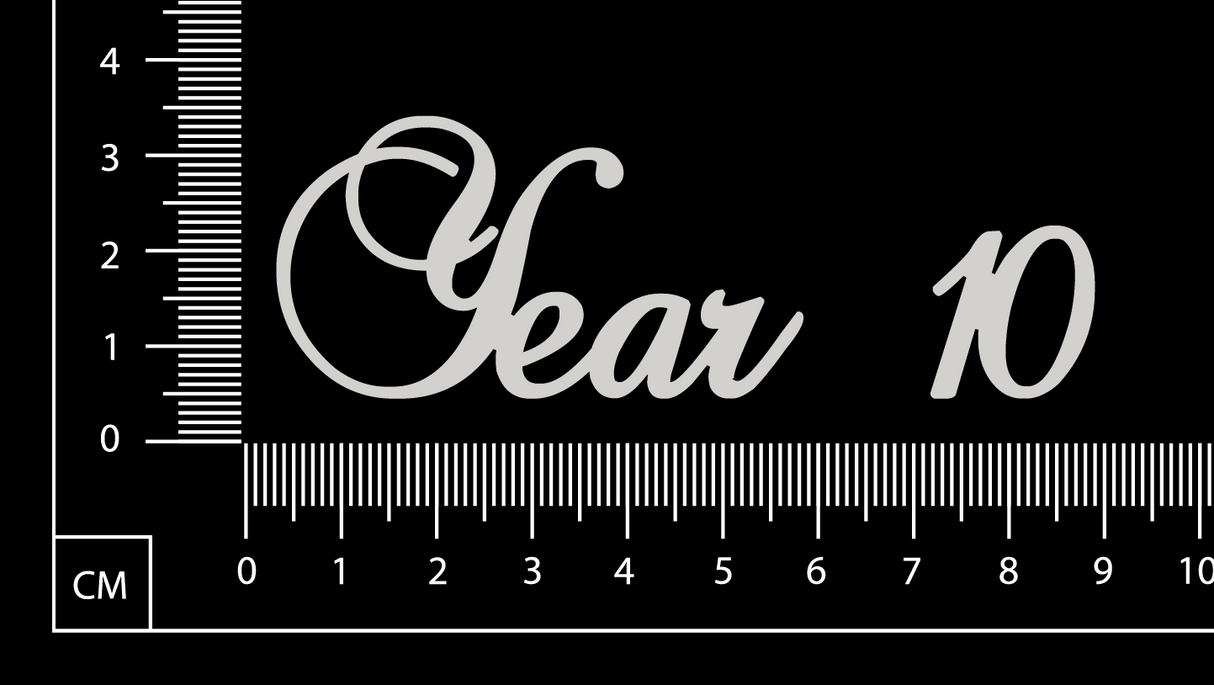 Elegant Word - Year 10 - White Chipboard