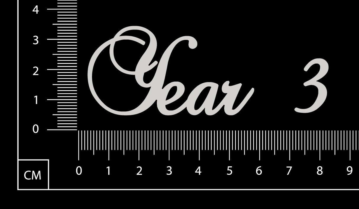 Elegant Word - Year 3 - White Chipboard