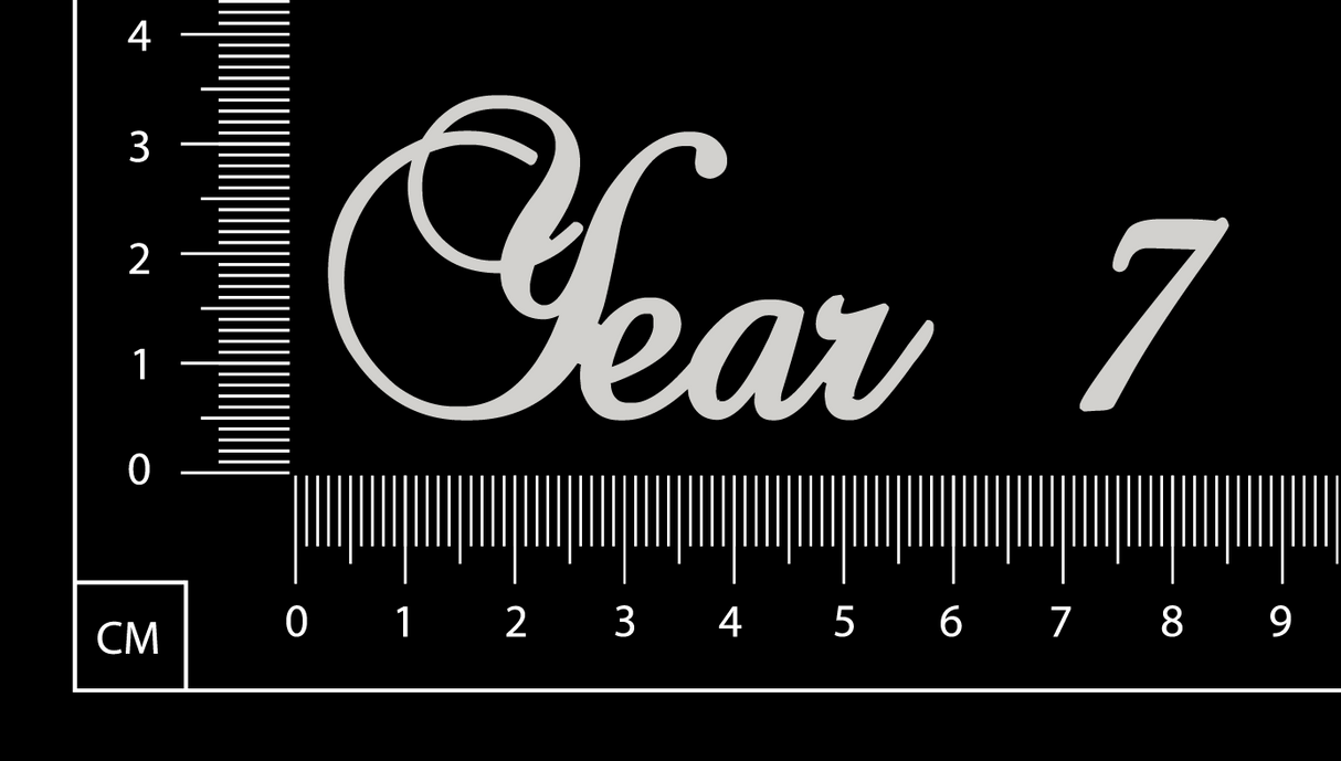 Elegant Word - Year 7 - White Chipboard