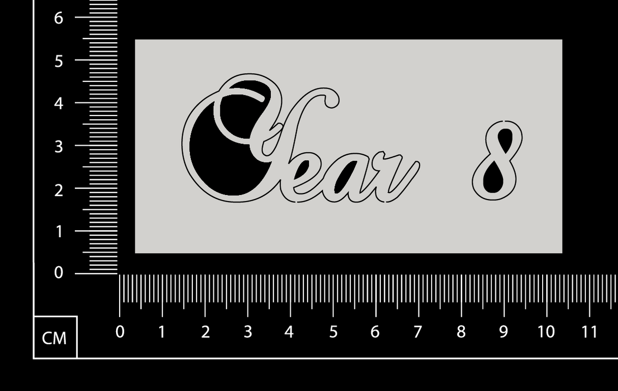 Elegant Word - Year 8 - White Chipboard