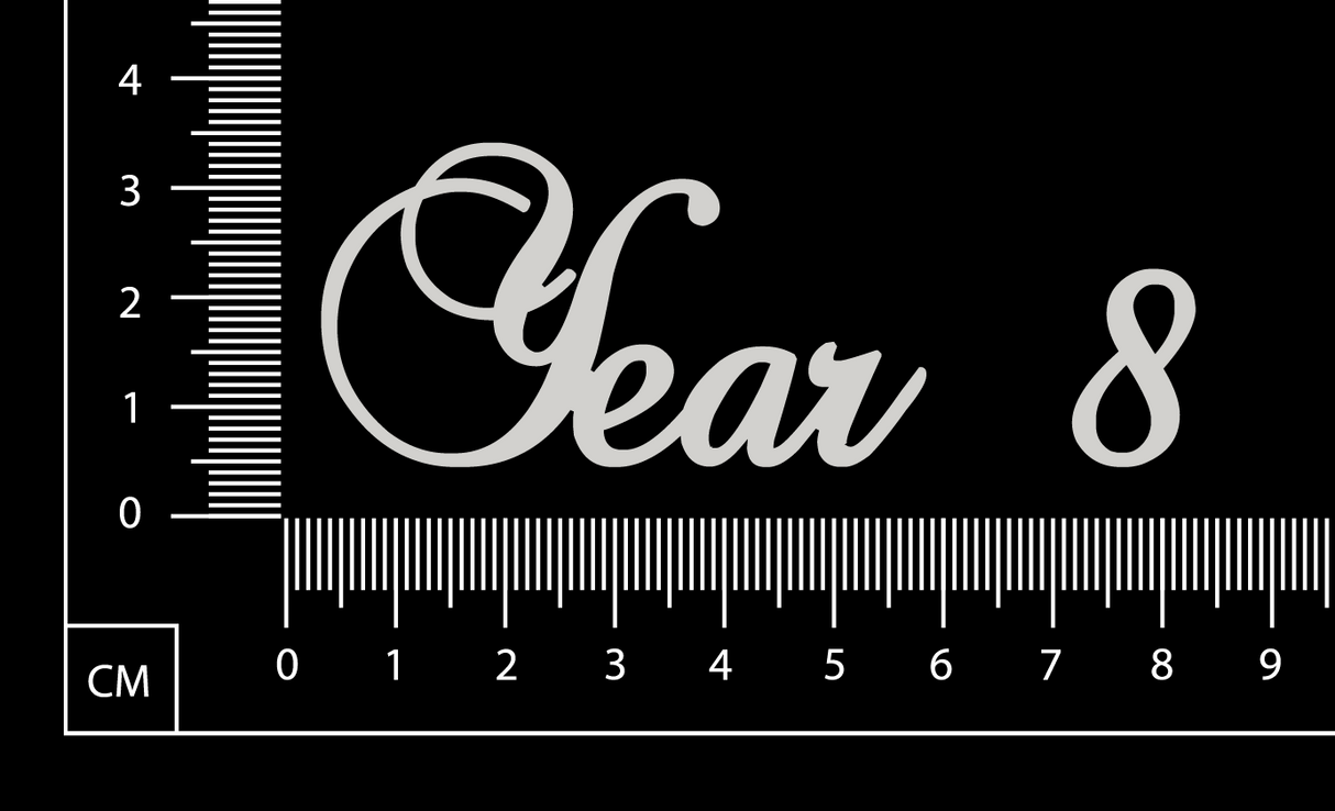 Elegant Word - Year 8 - White Chipboard