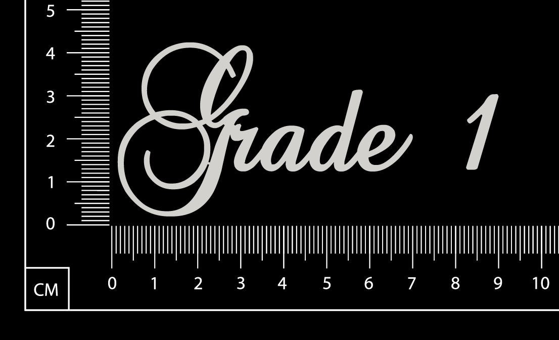 Elegant Word - Grade 1 - White Chipboard