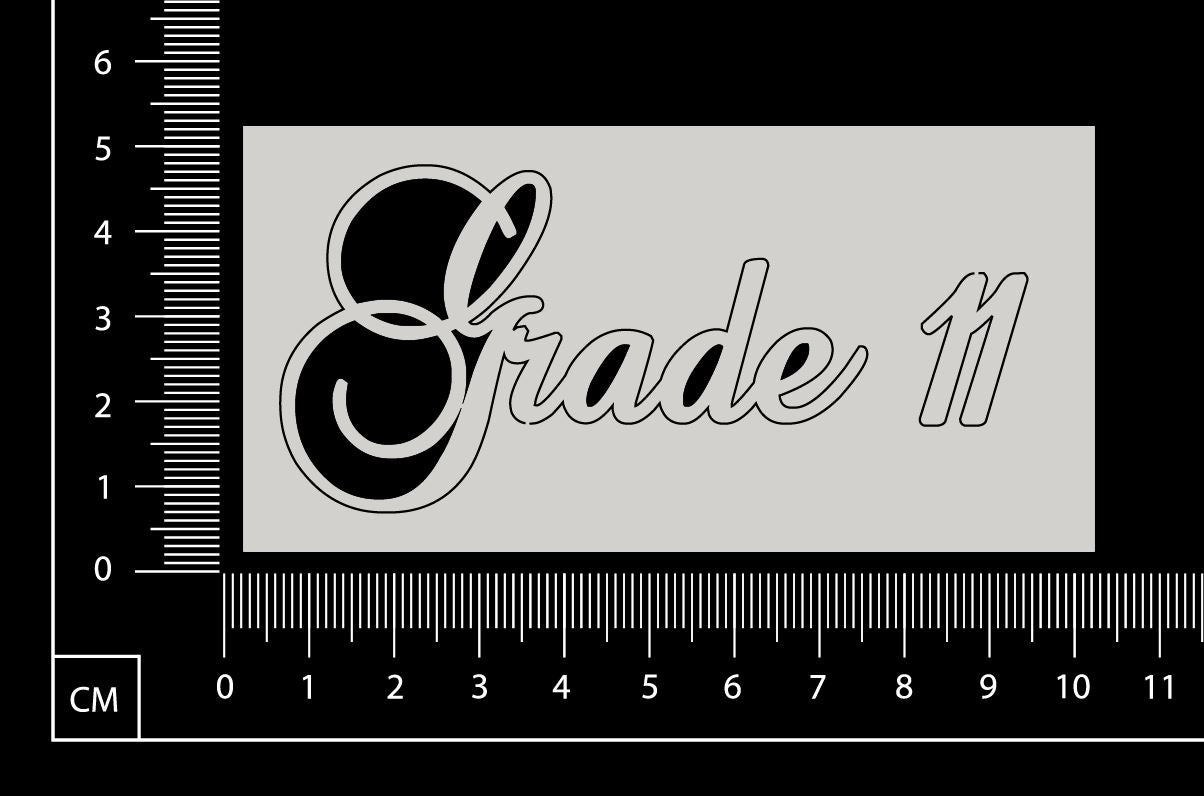 Elegant Word - Grade 11 - White Chipboard