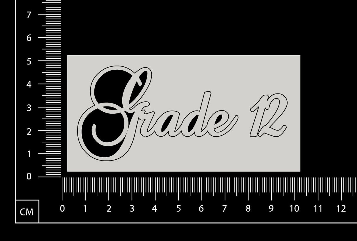 Elegant Word - Grade 12 - White Chipboard