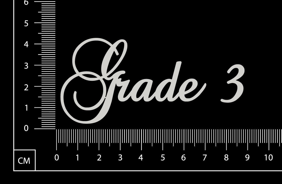 Elegant Word - Grade 3 - White Chipboard