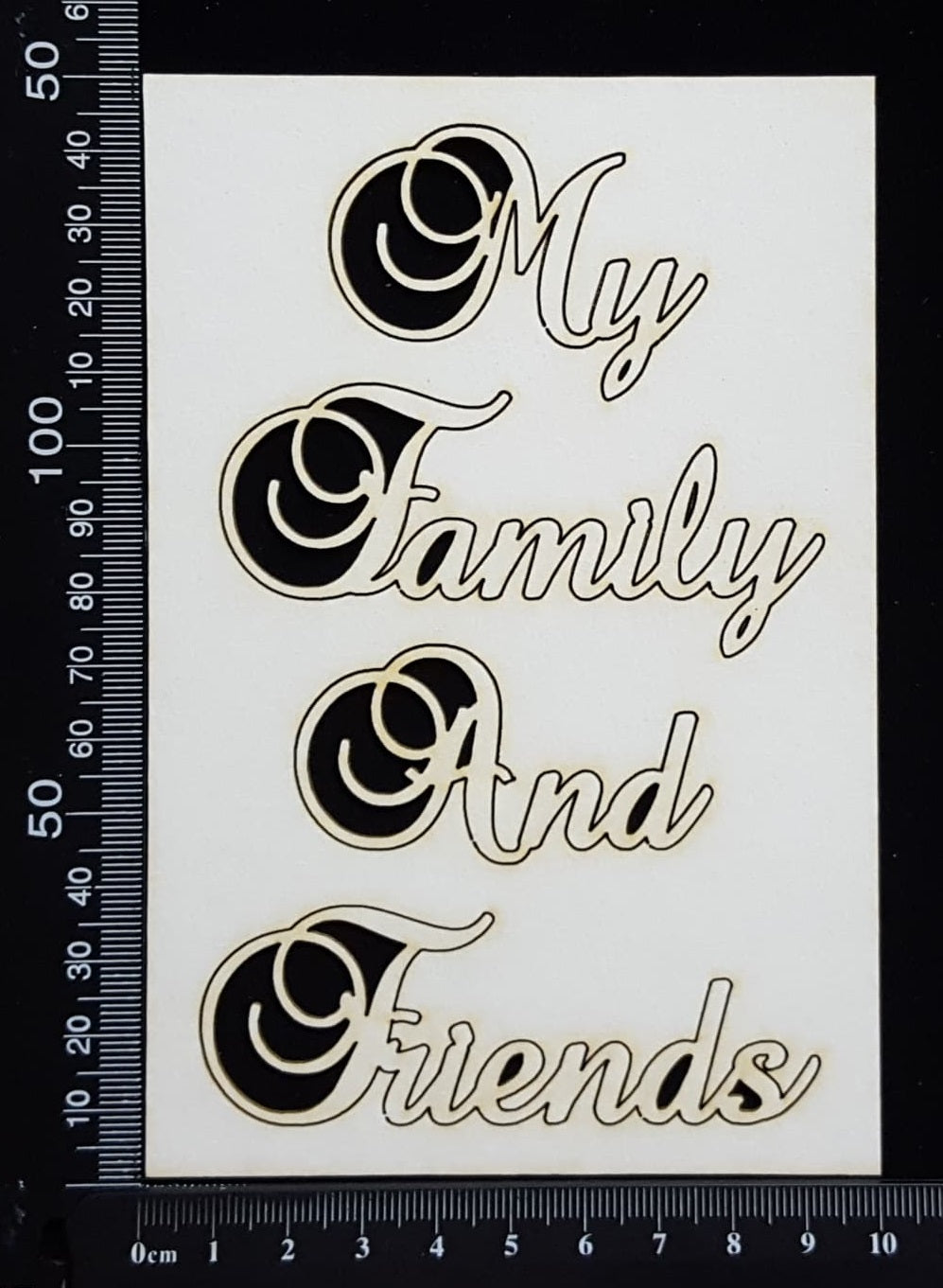 Elegant Word Set - Mixed Set B - White Chipboard