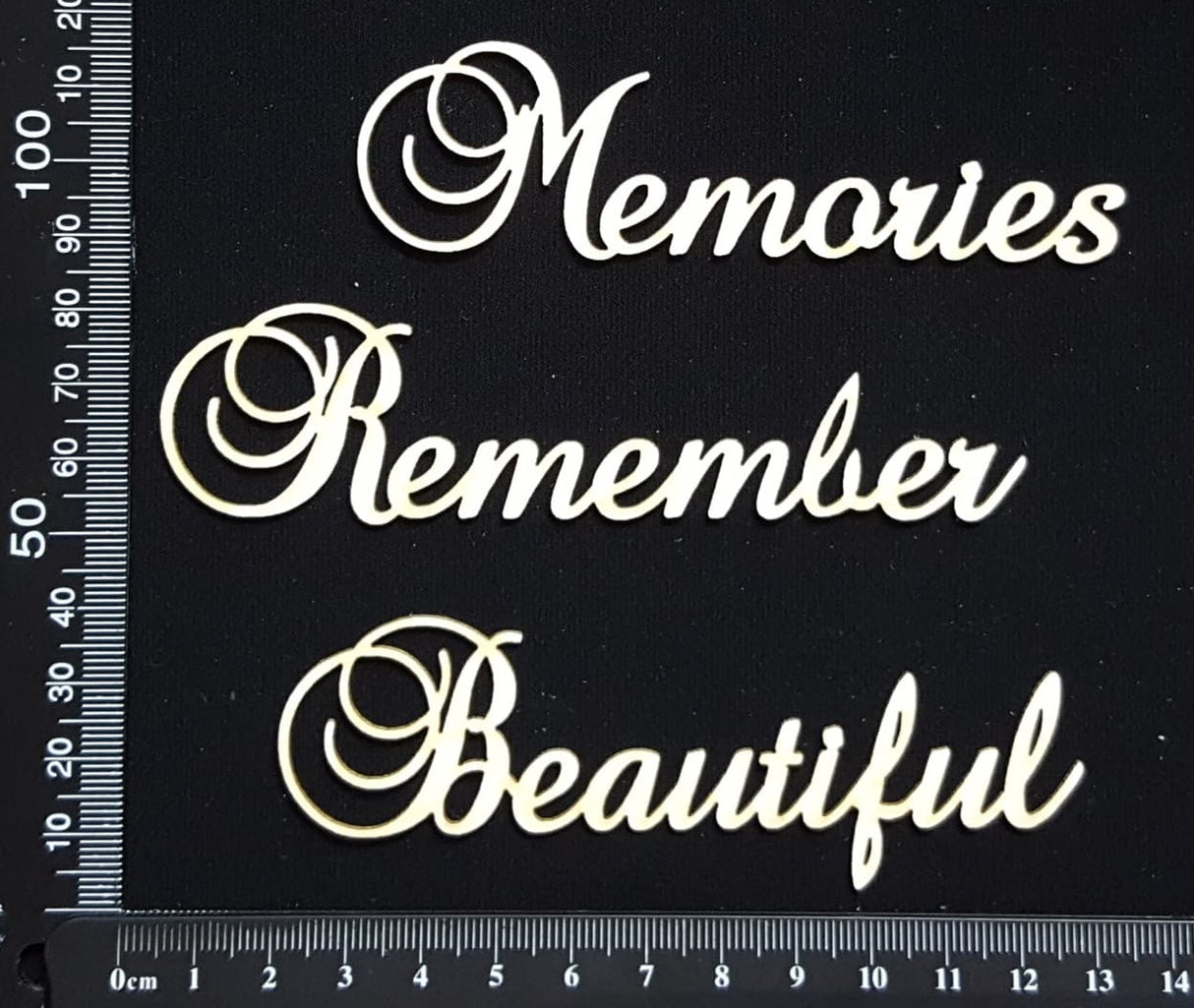 Elegant Word Set - Mixed Set D - White Chipboard