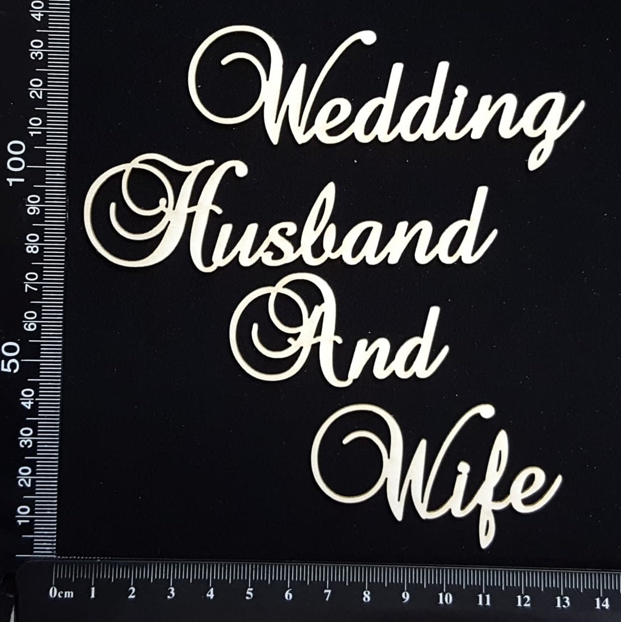 Elegant Word Set - Mixed Set E - White Chipboard