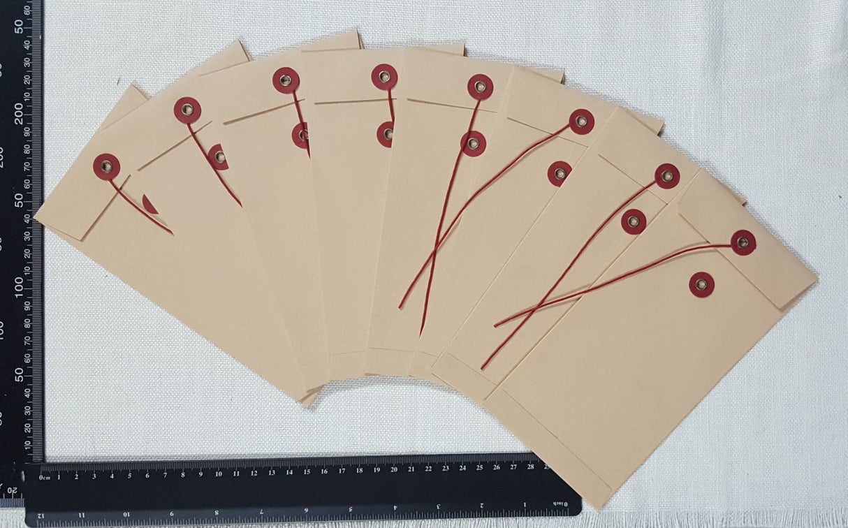 Kraft Envelopes - Tie Down - Set of 8