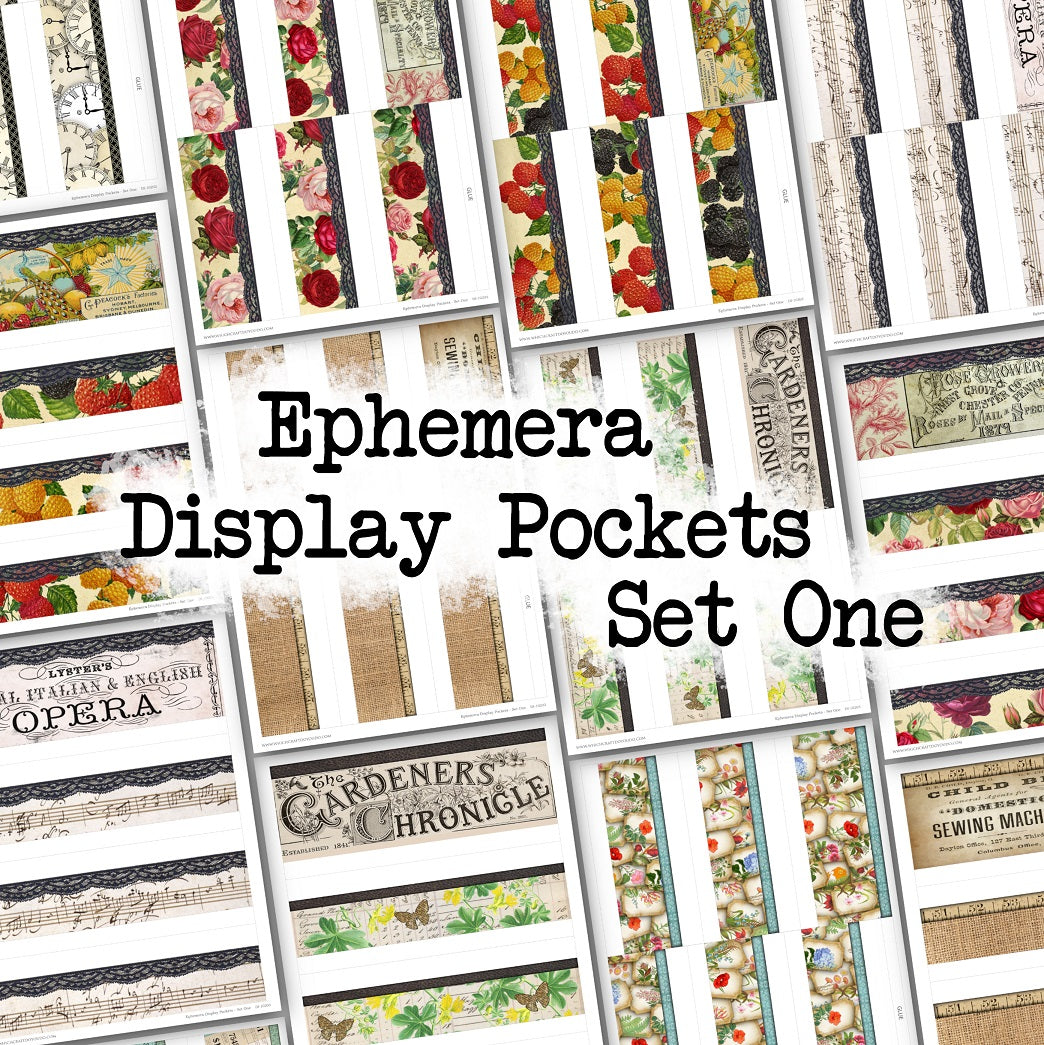 Ephemera Display Pockets - Set One - DI-10203 - Digital Download
