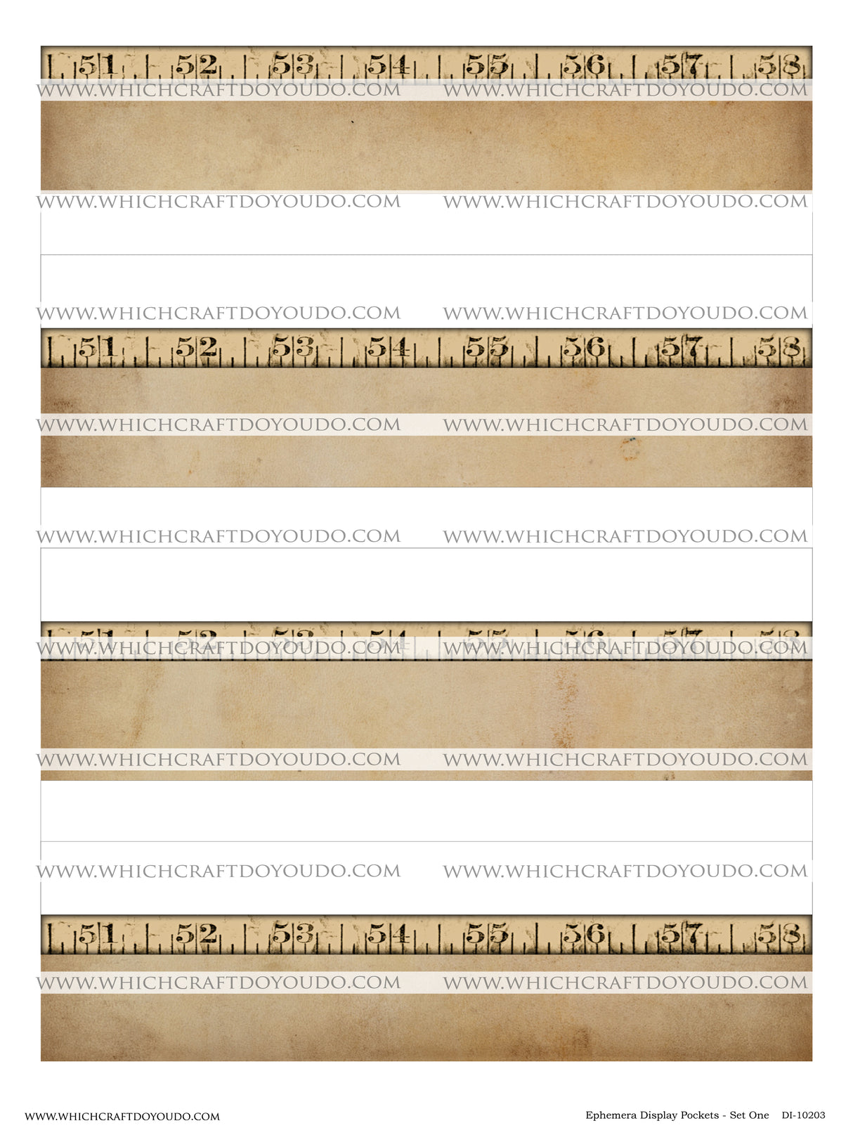 Ephemera Display Pockets - Set One - DI-10203 - Digital Download