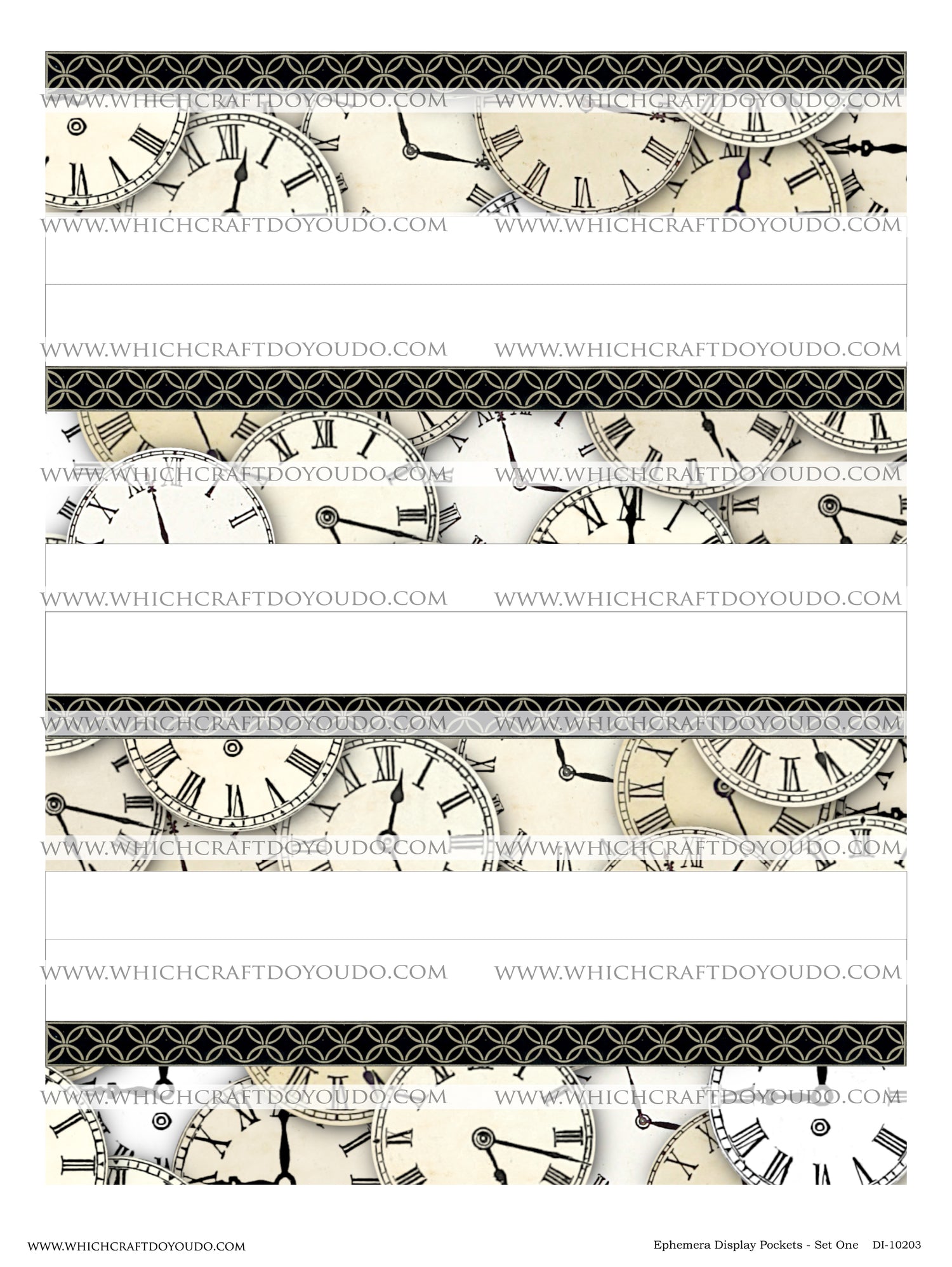 Ephemera Display Pockets - Set One - DI-10203 - Digital Download