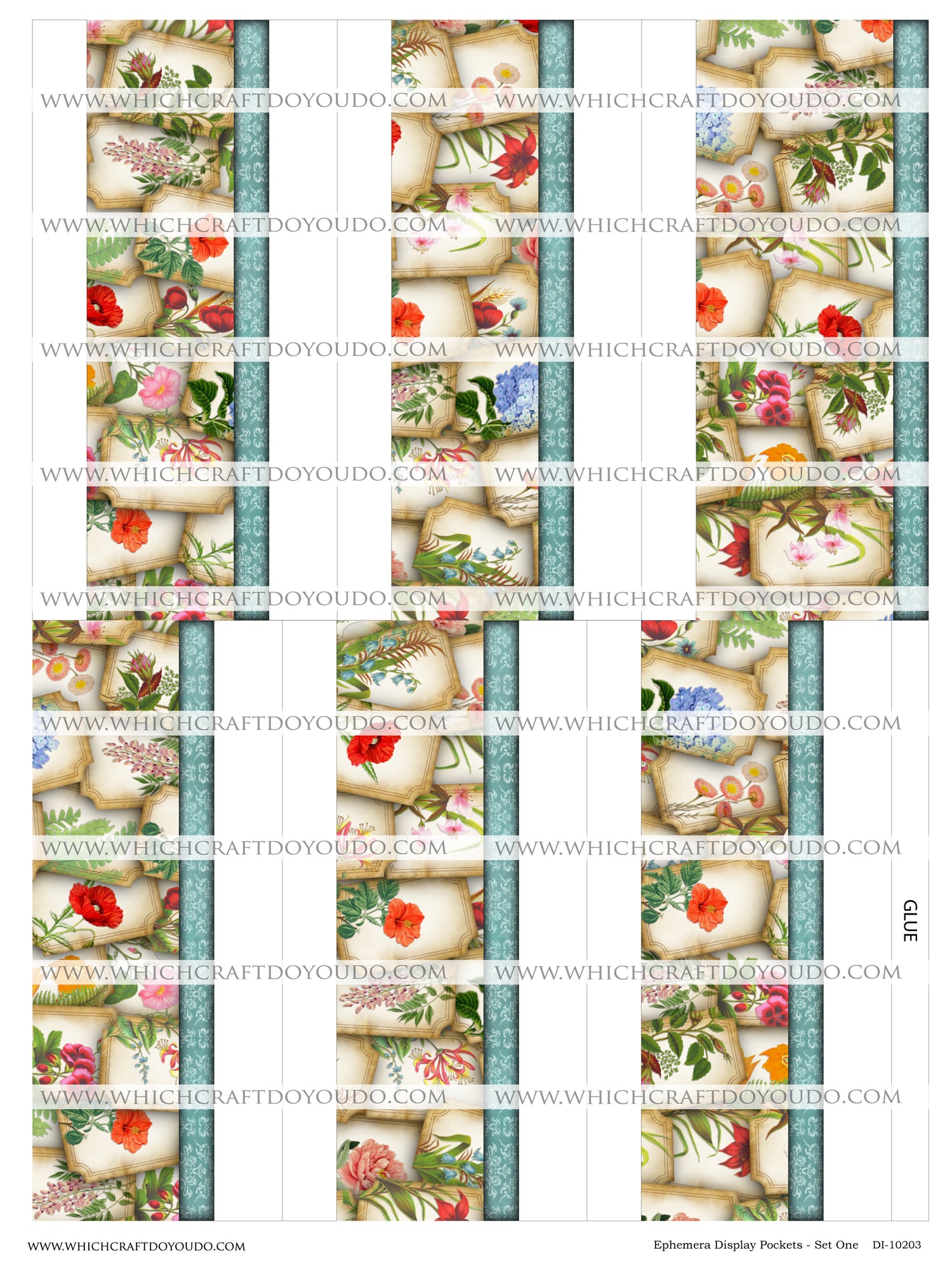 Ephemera Display Pockets - Set One - DI-10203 - Digital Download