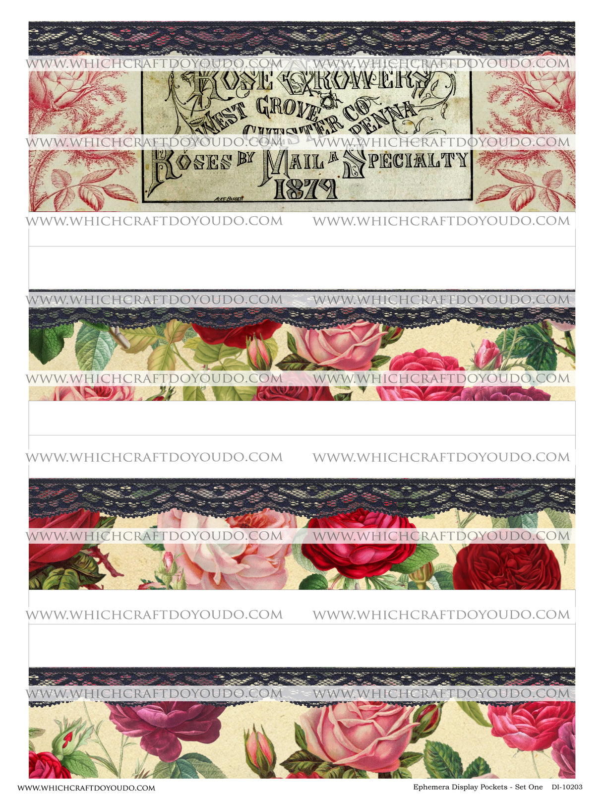 Ephemera Display Pockets - Set One - DI-10203 - Digital Download