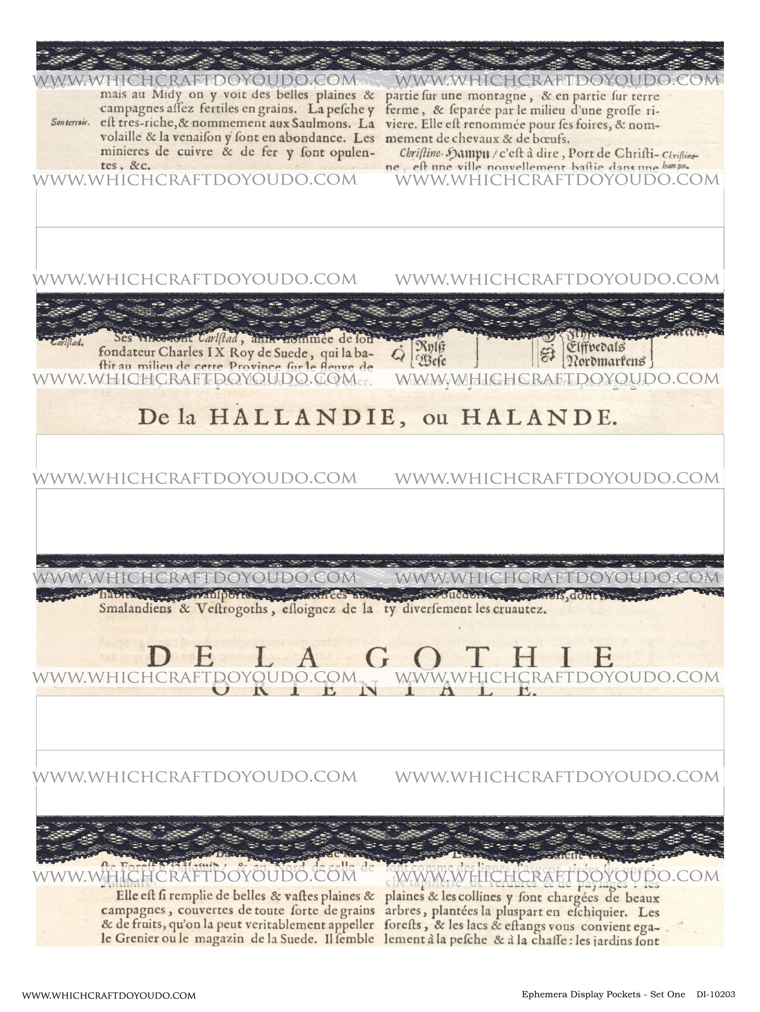 Ephemera Display Pockets - Set One - DI-10203 - Digital Download