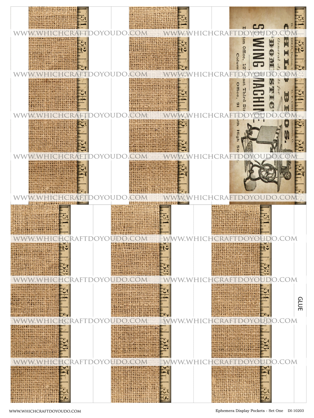 Ephemera Display Pockets - Set One - DI-10203 - Digital Download