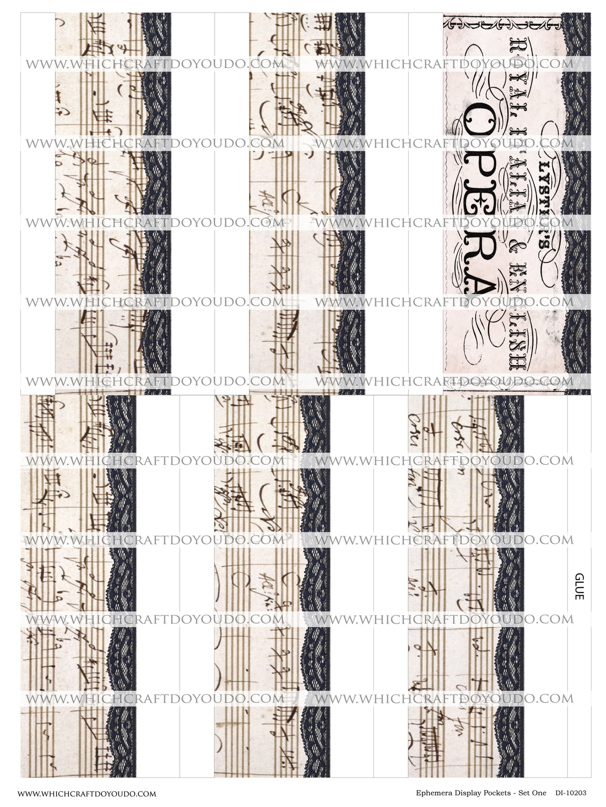 Ephemera Display Pockets - Set One - DI-10203 - Digital Download