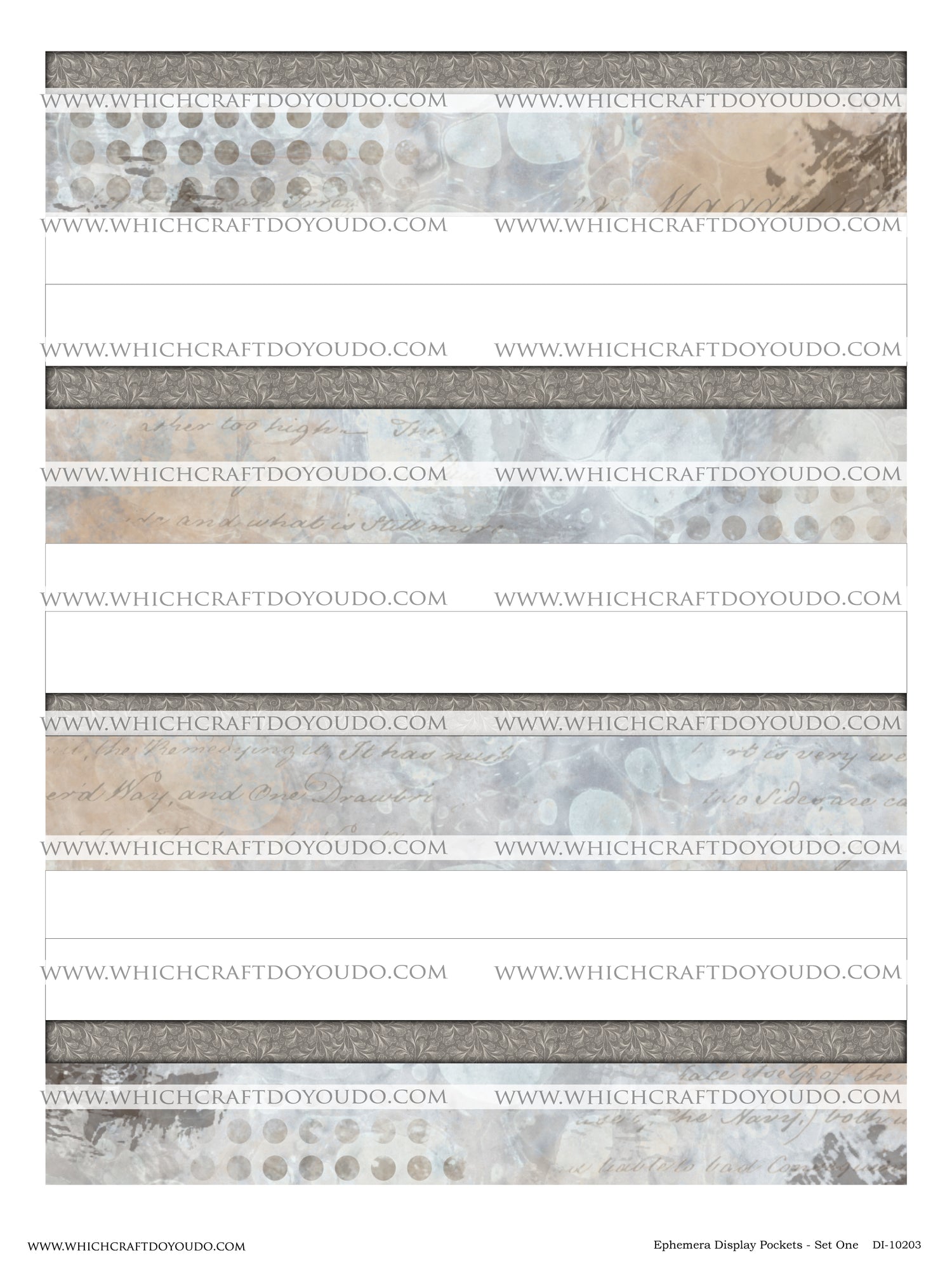 Ephemera Display Pockets - Set One - DI-10203 - Digital Download
