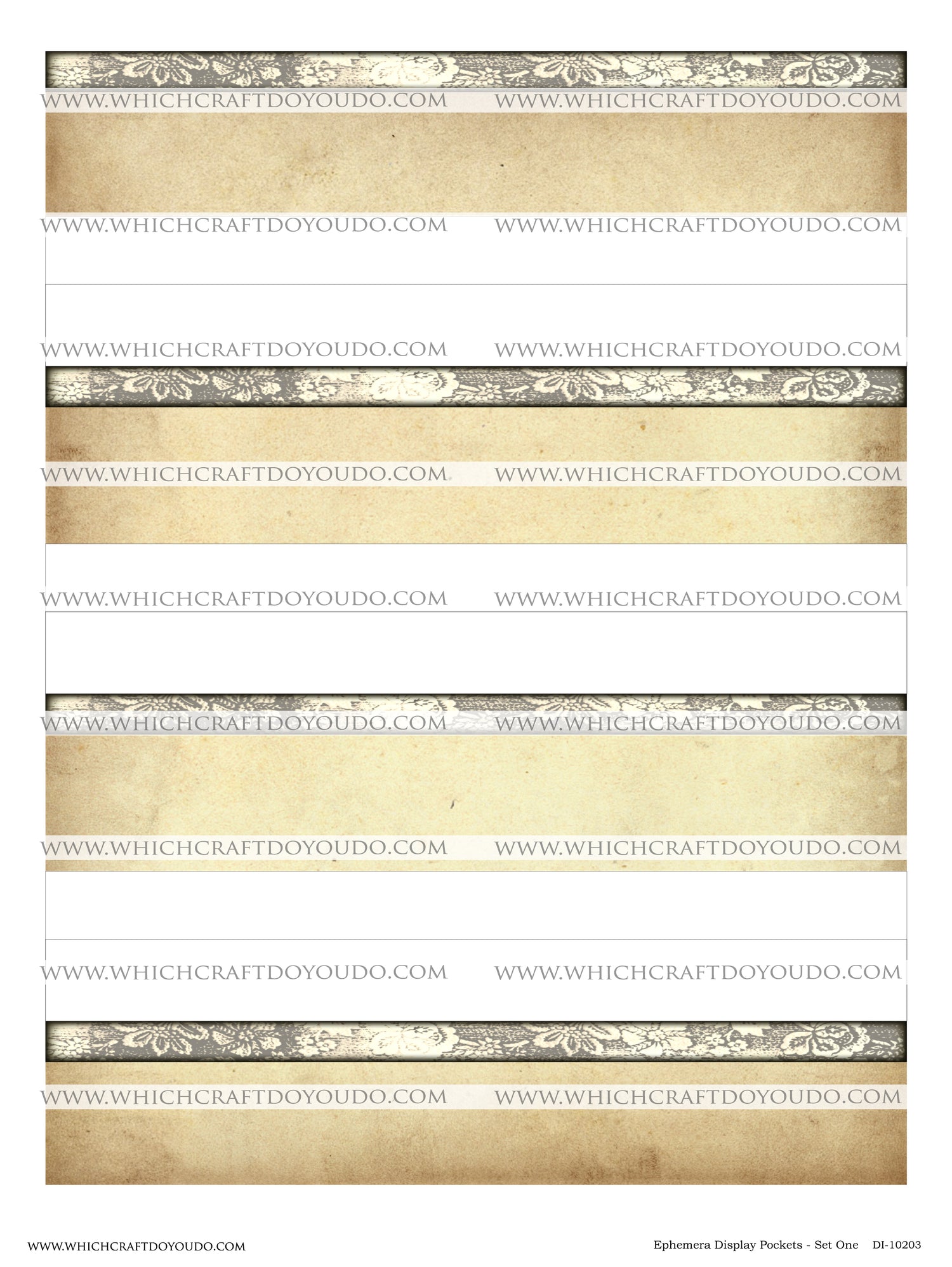 Ephemera Display Pockets - Set One - DI-10203 - Digital Download