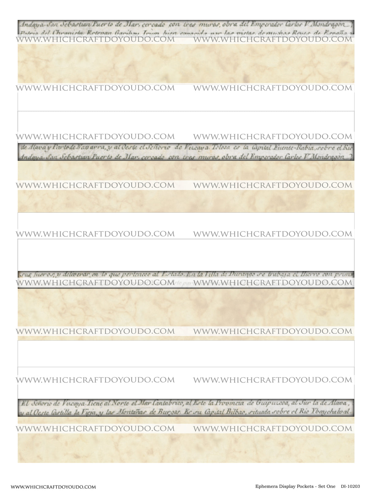 Ephemera Display Pockets - Set One - DI-10203 - Digital Download