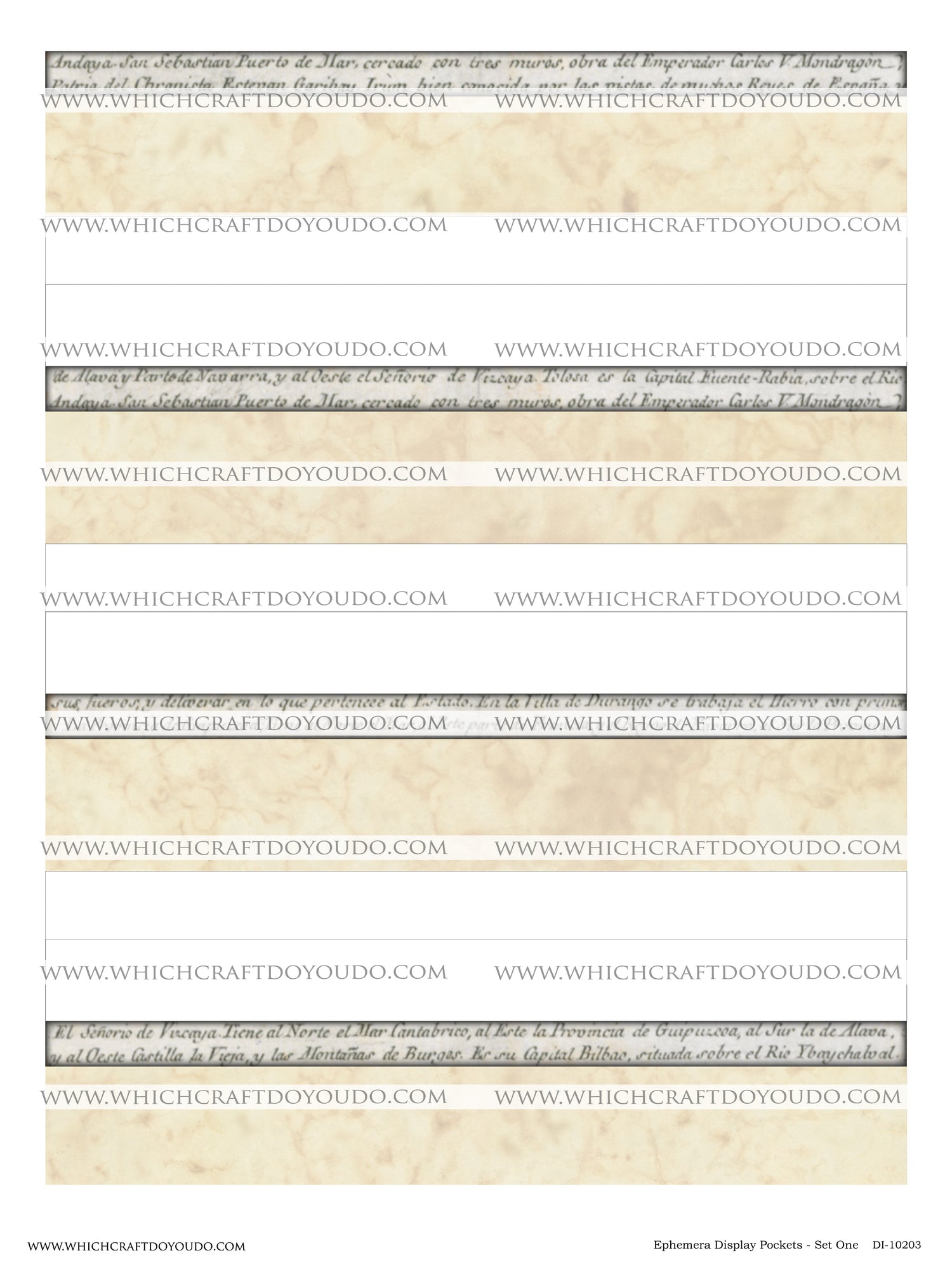 Ephemera Display Pockets - Set One - DI-10203 - Digital Download