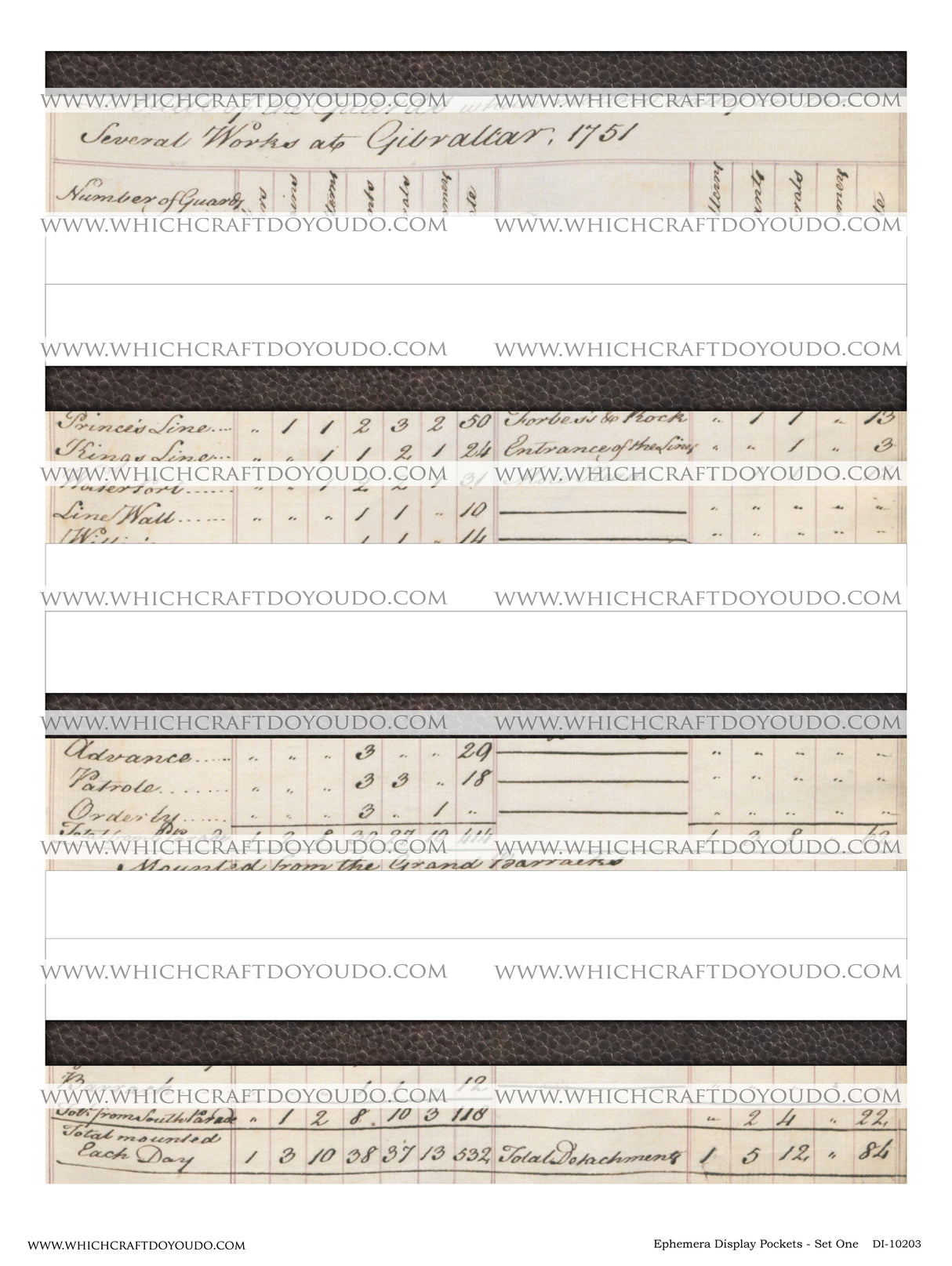 Ephemera Display Pockets - Set One - DI-10203 - Digital Download