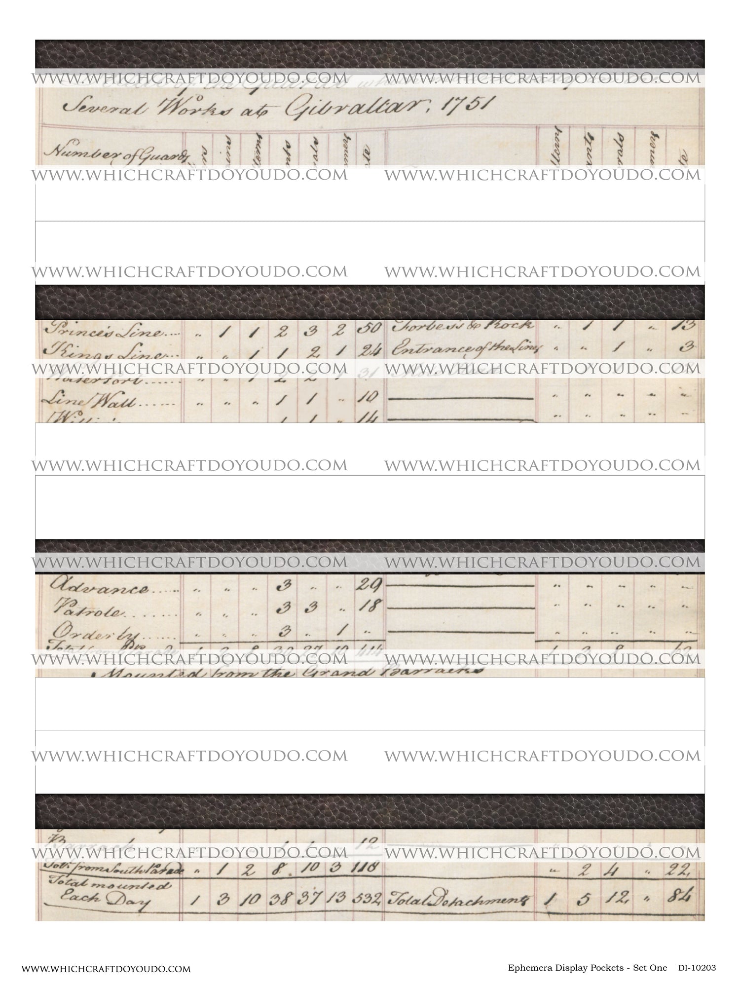 Ephemera Display Pockets - Set One - DI-10203 - Digital Download