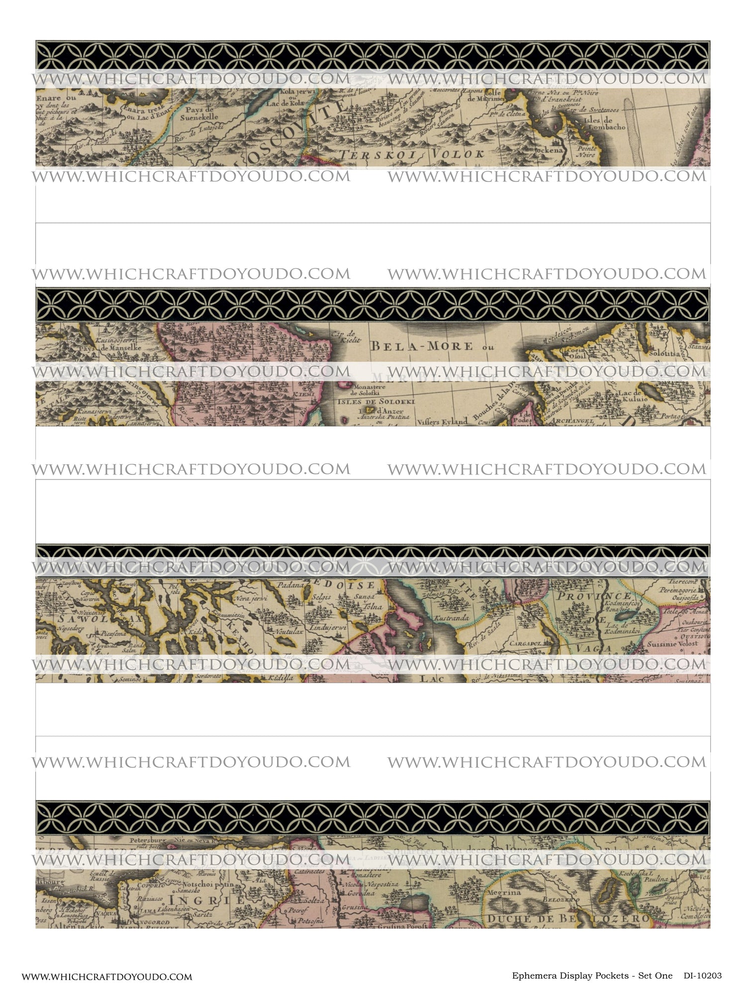 Ephemera Display Pockets - Set One - DI-10203 - Digital Download