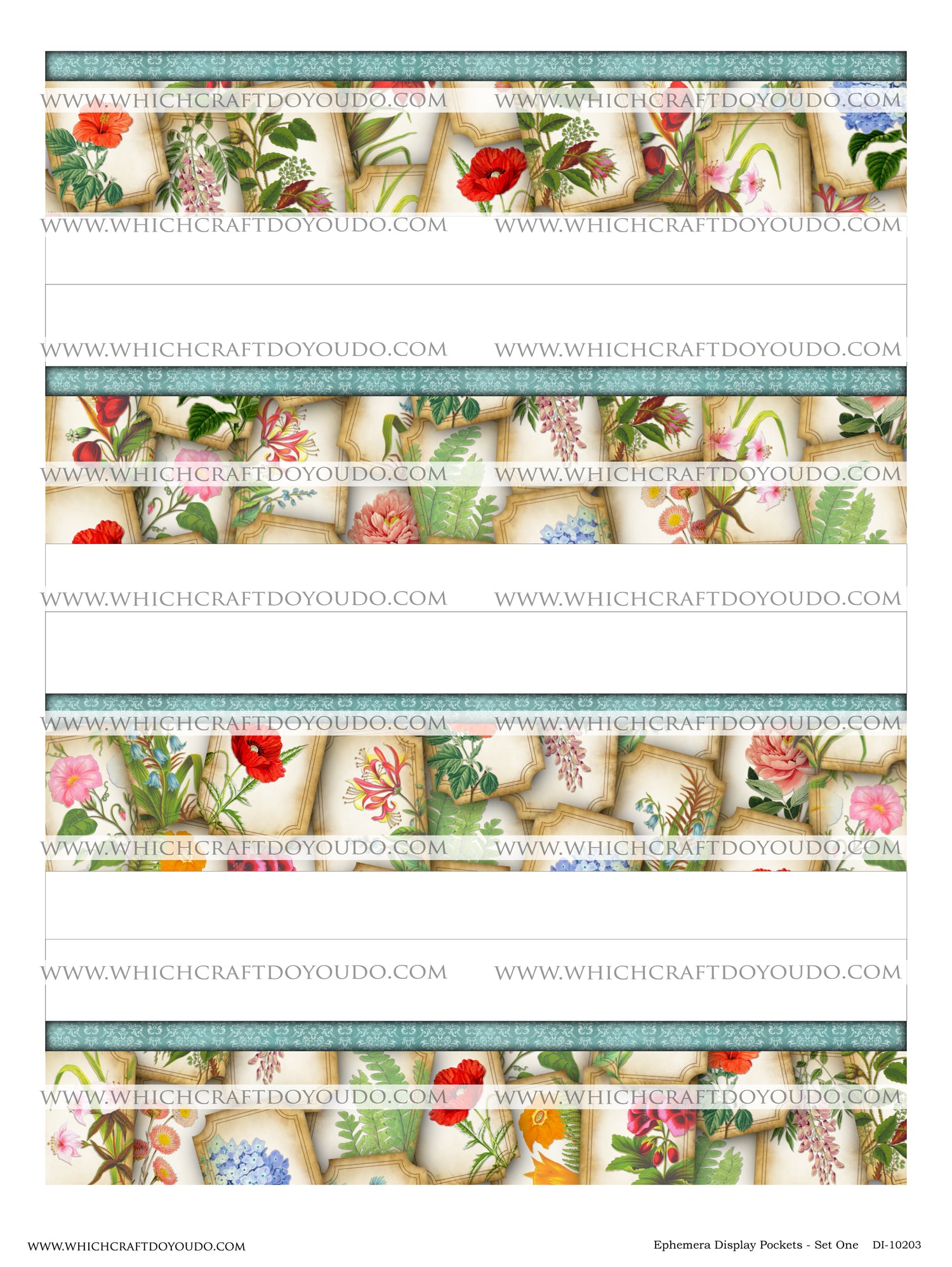 Ephemera Display Pockets - Set One - DI-10203 - Digital Download