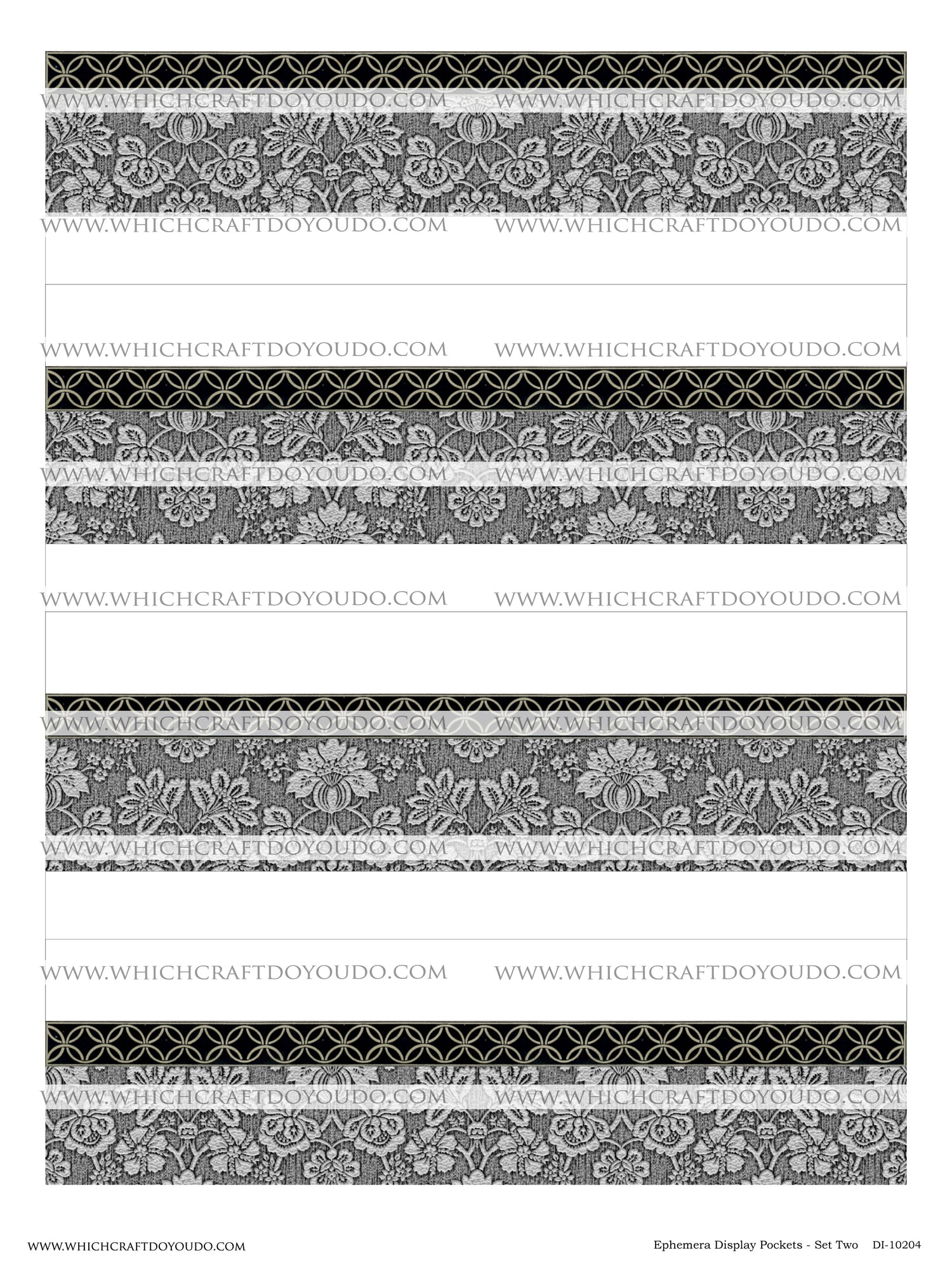 Ephemera Display Pockets - Set Two - DI-10204 - Digital Download