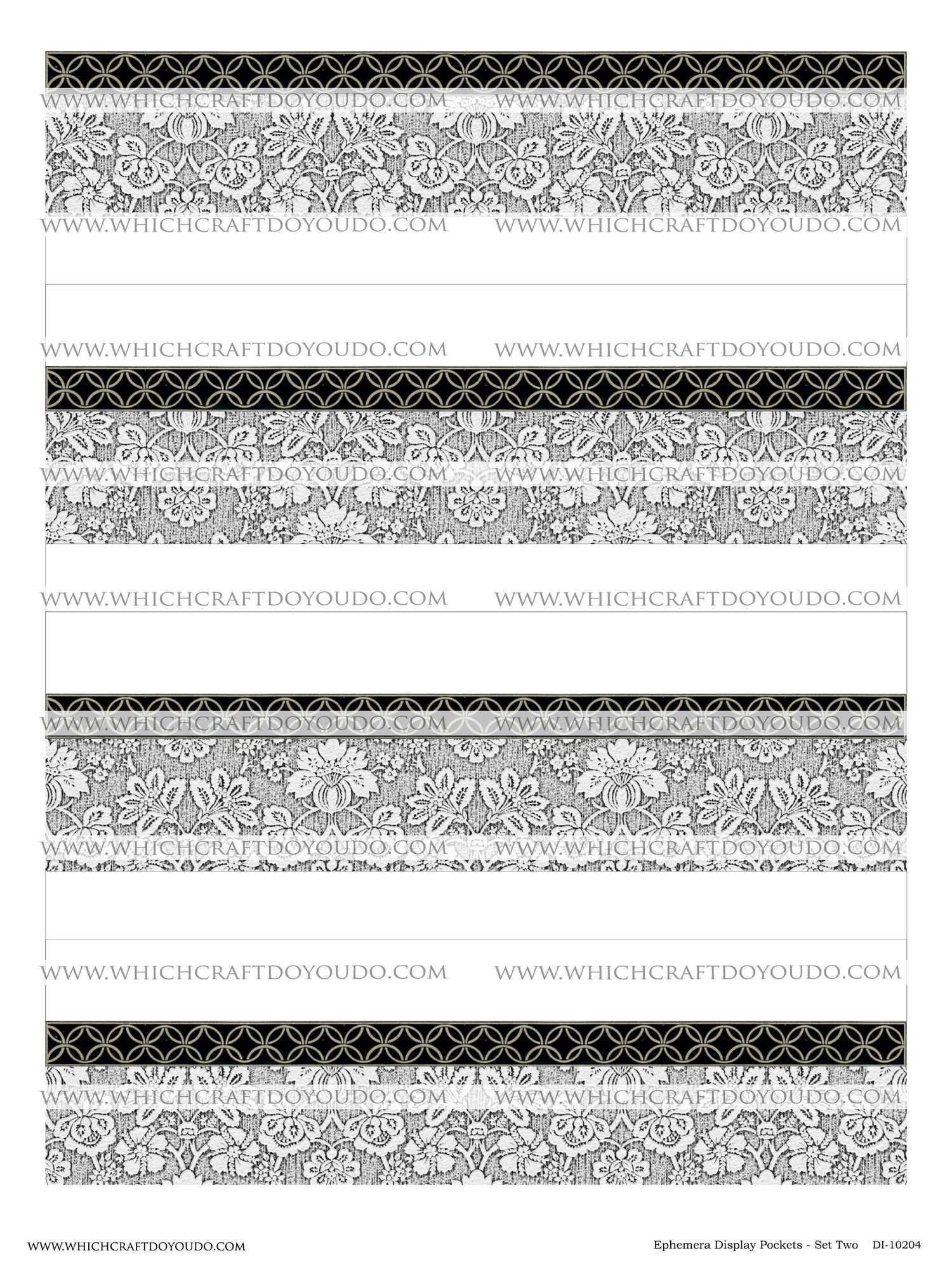 Ephemera Display Pockets - Set Two - DI-10204 - Digital Download
